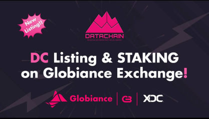 Datachain (DC) Token Listed on the Globiance Platform for Trading and Staking - Set to Go Live on November 5, 2022